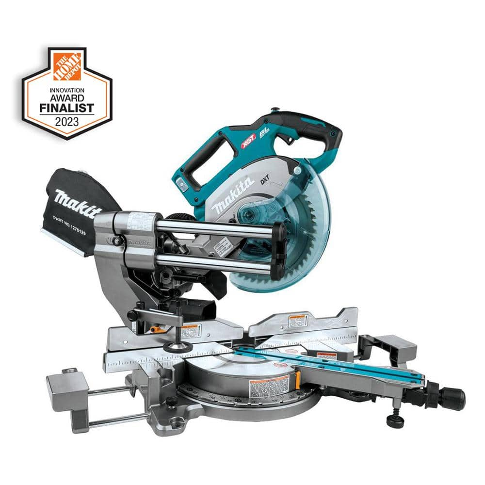 Makita 40V Max XGT Brushless Cordless 8-1/2 in. Dual-Bevel Sliding Compound Miter Saw, AWS Capable (Tool Only)