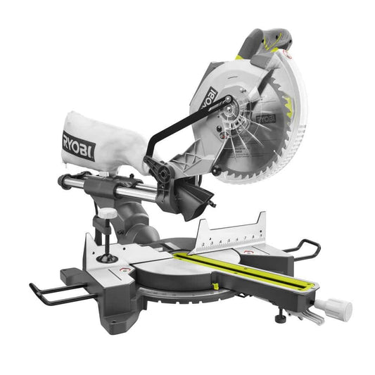 RYOBI 15 Amp 10 in. Corded Sliding Compound Miter Saw with LED Cutline Indicator